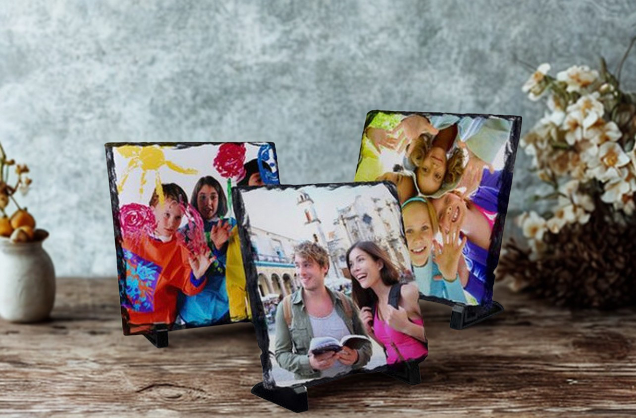 Personalised Slate Photo Frame