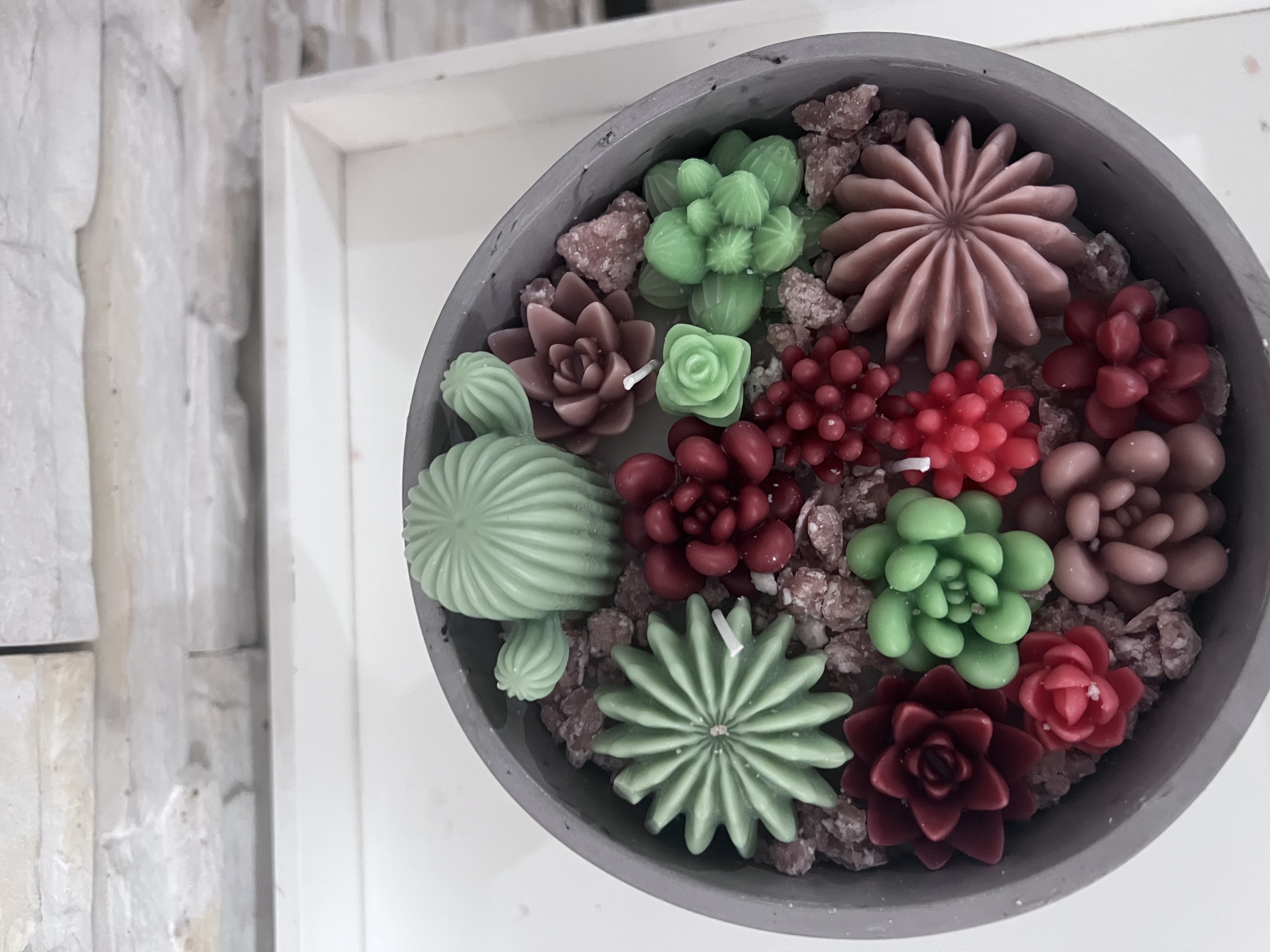 Flower Bowl Candle Arrangement thumbnail 5