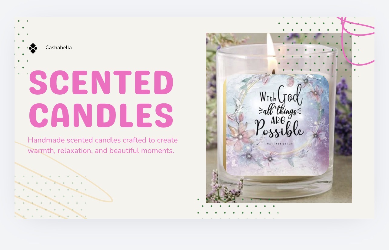 Custom Prayer / Meditation Candle thumbnail 3